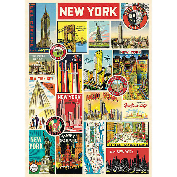 New York Collage Wrapping Paper