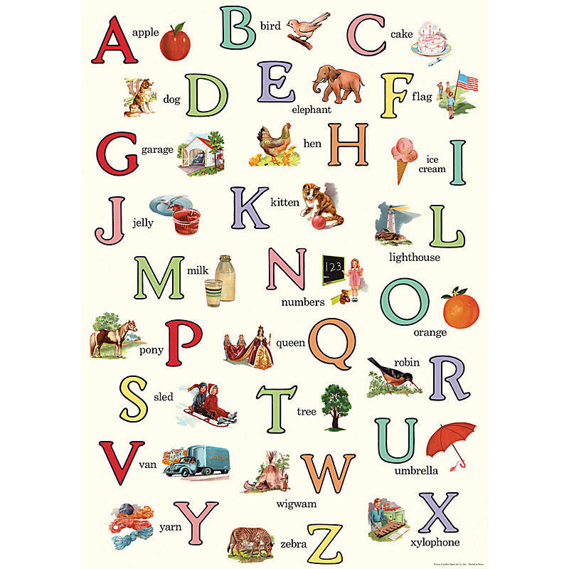 English ABC's Wrapping Paper