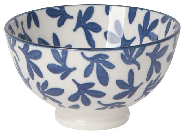 Blue Leaf 4" Bowl