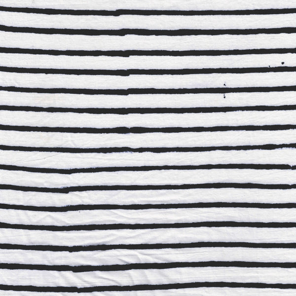 Black and White Stripe Quilt