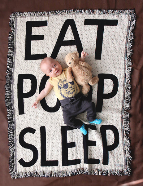 Eat Poop Sleep Baby Blanket